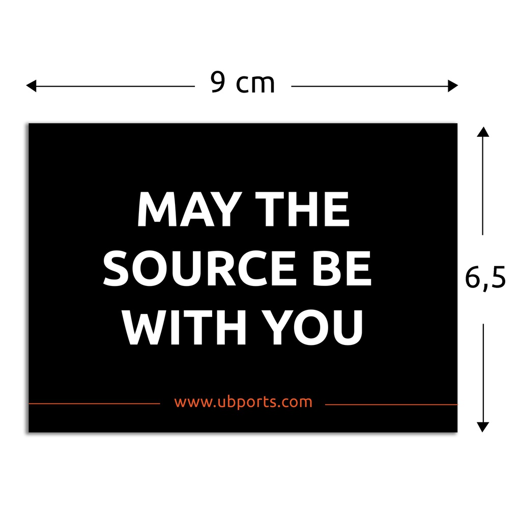 Sticker – May the source be with you