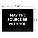 Sticker – May the source be with you