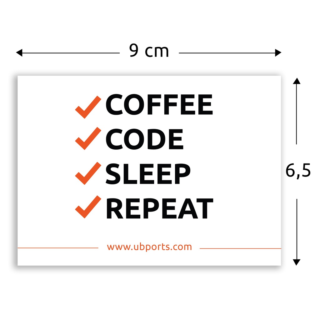 Sticker – Coffee Code Sleep Repeat