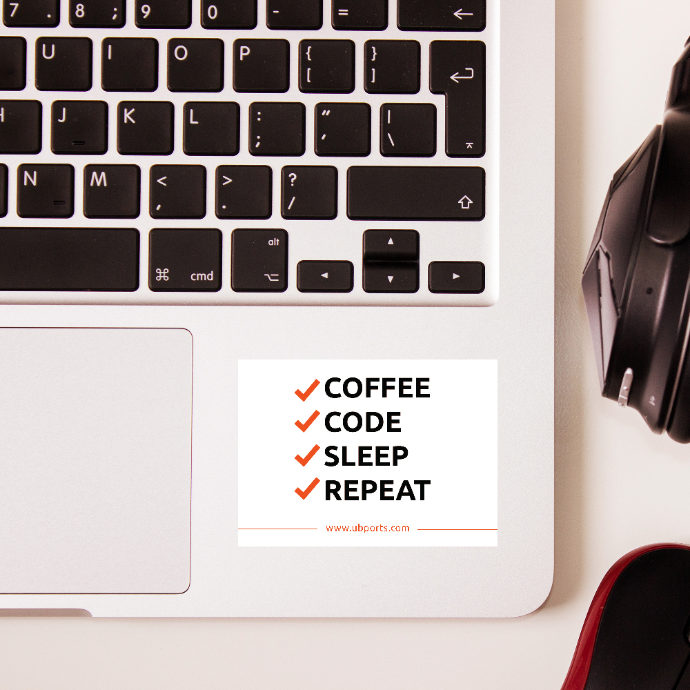 Sticker – Coffee Code Sleep Repeat